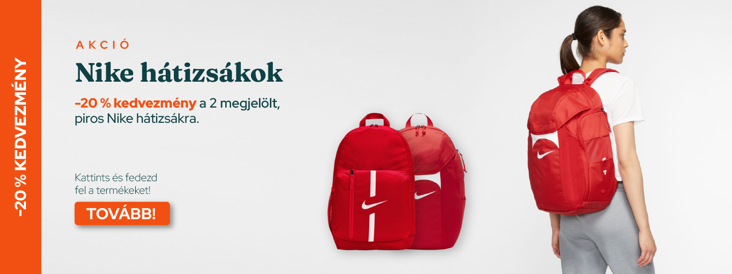 Nike piros hátizsák akció