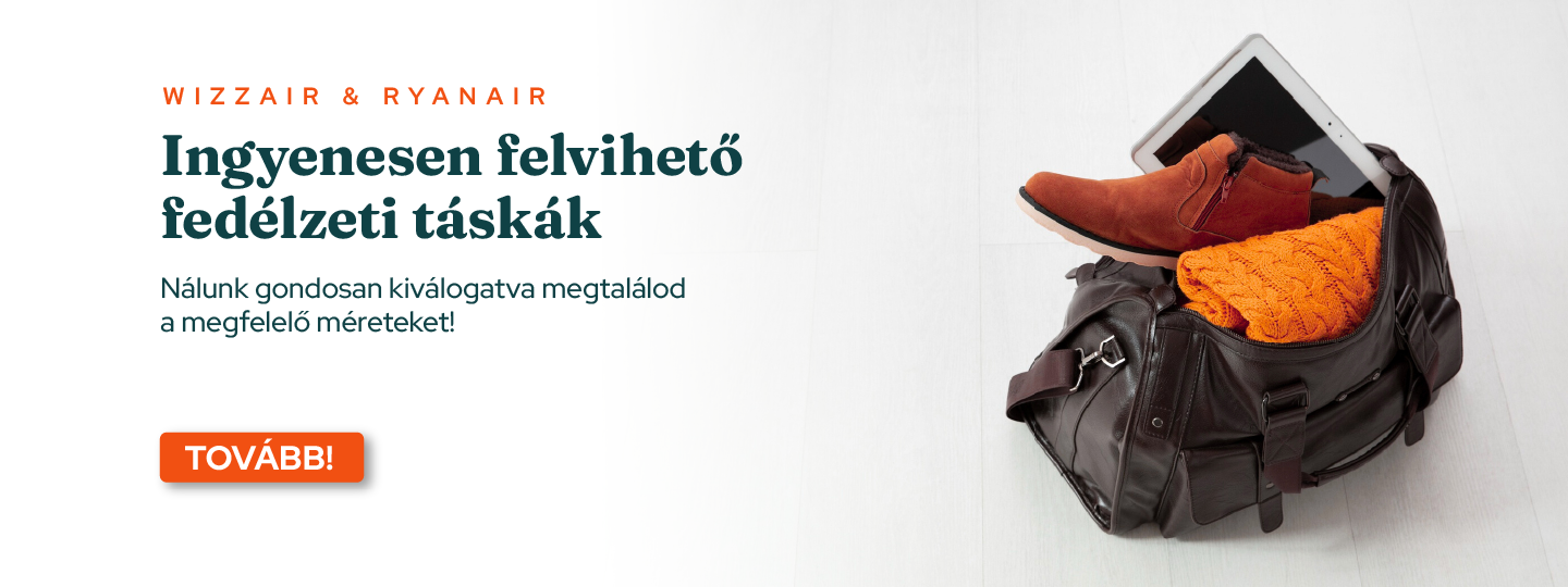 Ingyenesen felvihető fedélzeti táskák
