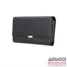 Absolut leather fekete 6 zsebes kártyatartós bőr brifkó 7404