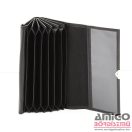 Absolut leather fekete 6 zsebes brifkó 7431