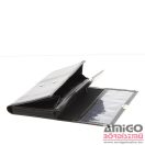 Absolut leather fekete 6 zsebes brifkó 7431