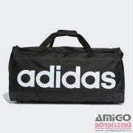 Adidas sötétszürke / fehér textil sporttáska L ht4745