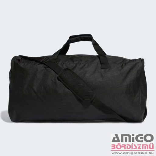 Adidas sötétszürke / fehér textil sporttáska L ht4745