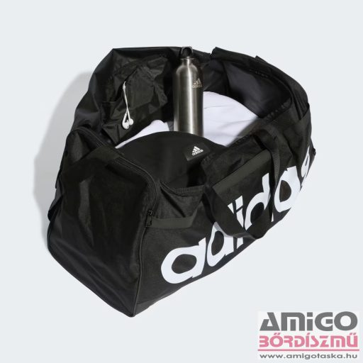 Adidas sötétszürke / fehér textil sporttáska L ht4745