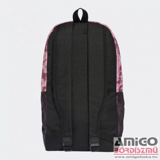 Adidas rózsaszín mintás / fekete textil hátizsák ix6804
