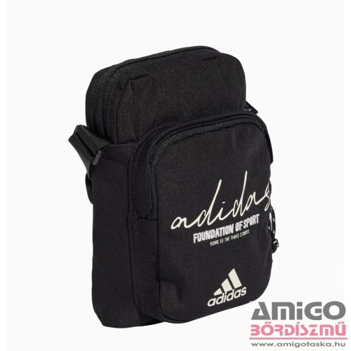 Adidas fekete / fehér írásos textil válltáska ix6809