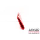 Alkalmi táska piros arany fém hullámdíszes