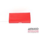 Alkalmi táska piros arany fém hullámdíszes