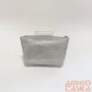 Amnisu ezüst anyagában mintás egy cipzáras egyenes köves bőr kulcstartó e1001