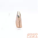 Amnisu rosegold erezett egy cipzáras egyenes köves bőr kulcstartó e2014