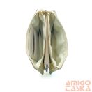 Amnisu arany / türkiz lakk krokkómintás swarovski egyenesköves tripla cipzáras bőr pénztárca g2006-6020