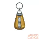 Amnisu óarany swarovski köves bőr kulcstartó h2003