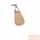 Amnisu rosegold csíkos swarovski köves bőr kulcstartó h2013