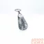 Amnisu fehér / fekete márvány mintás swarovski köves bőr kulcstartó h3018