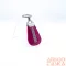 Amnisu magenta lakk swarovski köves bőr kulcstartó h4003