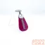 Amnisu magenta lakk swarovski köves bőr kulcstartó h4003