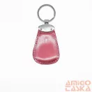 Amnisu fényes rosegold ovális kellékes swarovski köves bőr kulcstartó h4005ok