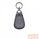 Amnisu lila mozaik mintás swarovski köves bőr kulcstartó h4028
