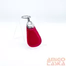 Amnisu bordó lakk swarovski köves bőr kulcstartó h5004