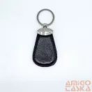 Amnisu fekete ovális kellékes swarovski köves bőr kulcstartó h8004ok