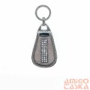 Amnisu bronz swarovski köves bőr kulcstartó h9014