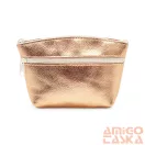 Amnisu rosegold kettő cipzáras női bőr neszeszer i2014