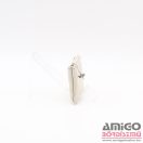 Amnisu ekrü egy cipzáras bőr kulcstartó a3001