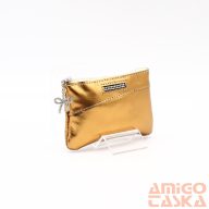   Amnisu óarany ívelt egy cipzáras köves bőr kulcstartó d2003