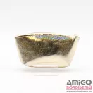 Amnisu hologramos arany kettő cipzáras bőr kulcstartó b2002
