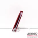 Angela moretti piros / lakk álló patent nélküli bőr kártyatartó bc02