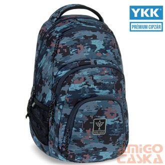 Ars una kék / mintás textil hátizsák au-2 54853799