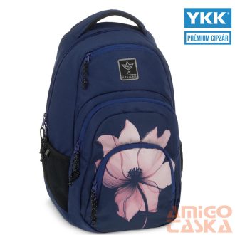 Ars una kék / virágos textil hátizsák au-2 54854680