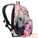 Ars una bézs / színes virágos textil hátizsák au-6 55044691