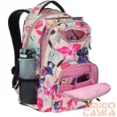 Ars una bézs / színes virágos textil hátizsák au-6 55044691