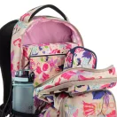 Ars una bézs / színes virágos textil hátizsák au-6 55044691