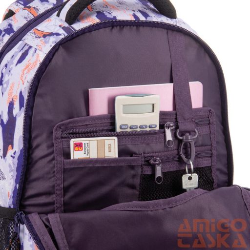 Ars una lila / színes mintás ergonomikus hátizsák 27 literes 55834599