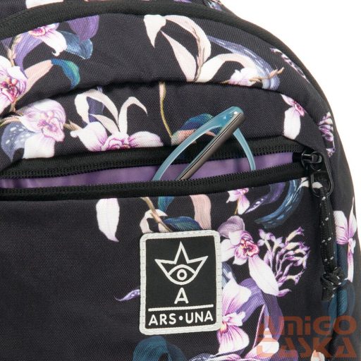 Ars una fekete / orchideás ergonomikus hátizsák 27 literes 55834674