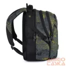 Bagmaster fekete / szürke / zöld mintás hátizsák bag 21c