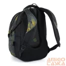 Bagmaster fekete / szürke / zöld mintás hátizsák bag 21c