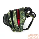 Bagmaster zöld / vadászgépes textil hátizsák alfa25b