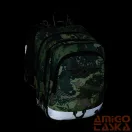 Bagmaster zöld / vadászgépes textil hátizsák alfa25b