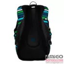 Bagmaster fekete / kék / zöld csíkos hátizsák bag20c