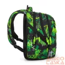 Bagmaster zöld mintás textil hátizsák bag23a