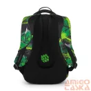 Bagmaster zöld mintás textil hátizsák bag23a