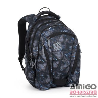 Bagmaster fekete / kék / szürke textil hátizsák bag24a