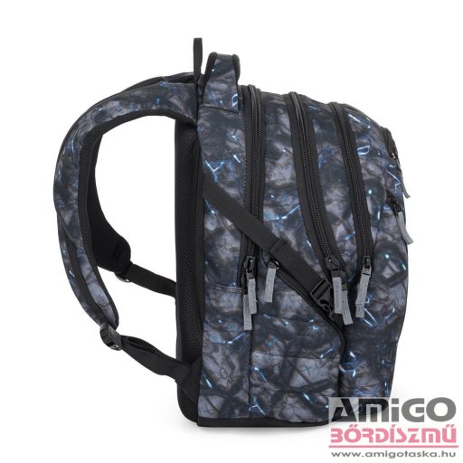 Bagmaster fekete / kék / szürke textil hátizsák bag24a