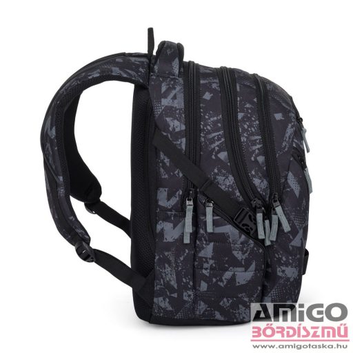 Bagmaster fekete / szürke textil hátizsák bag24b