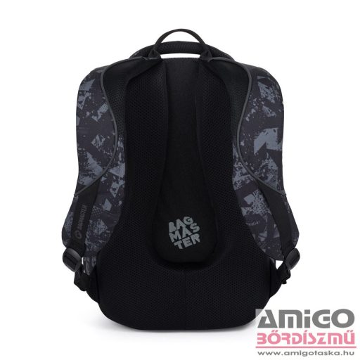 Bagmaster fekete / szürke textil hátizsák bag24b