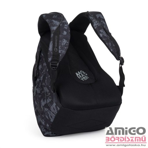 Bagmaster fekete / szürke textil hátizsák bag24b