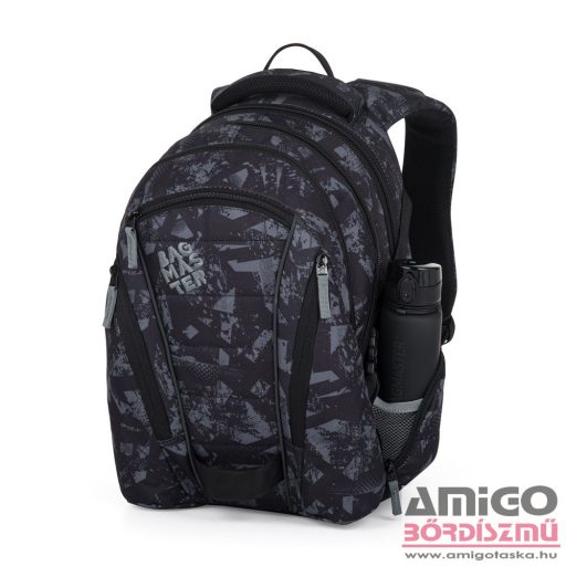 Bagmaster fekete / szürke textil hátizsák bag24b